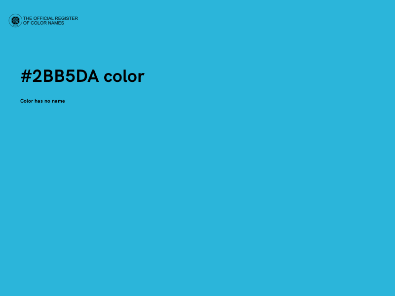 #2BB5DA color image