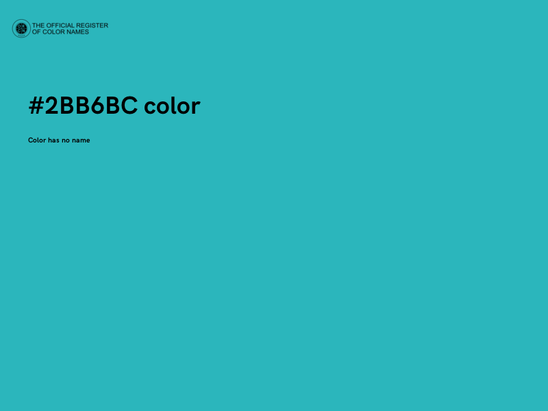 #2BB6BC color image