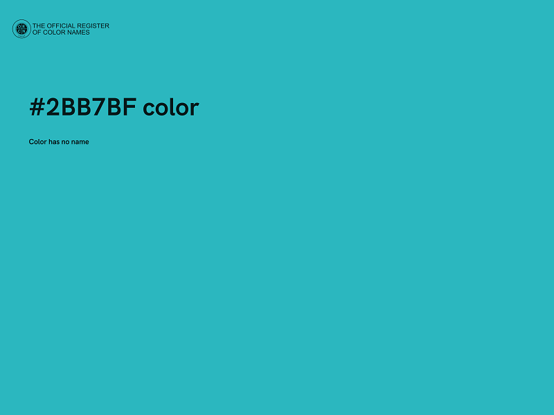 #2BB7BF color image