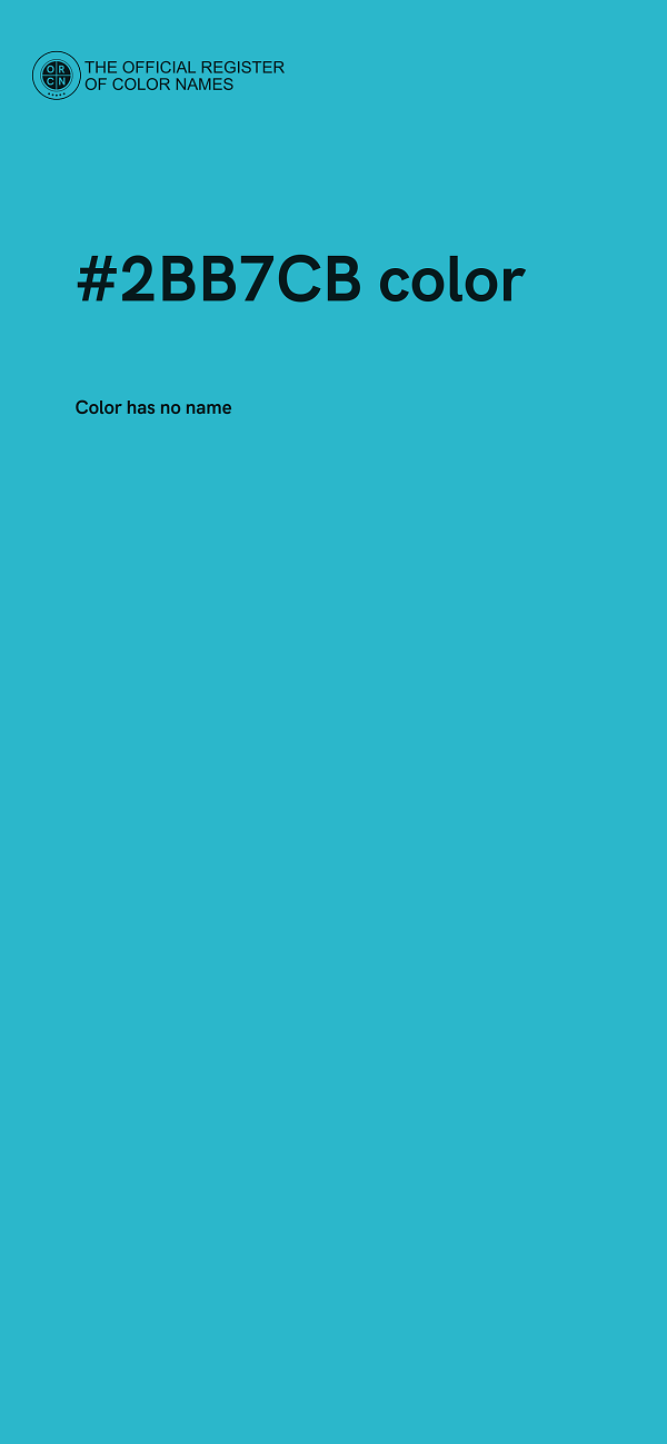 #2BB7CB color image