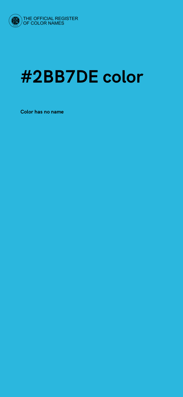 #2BB7DE color image
