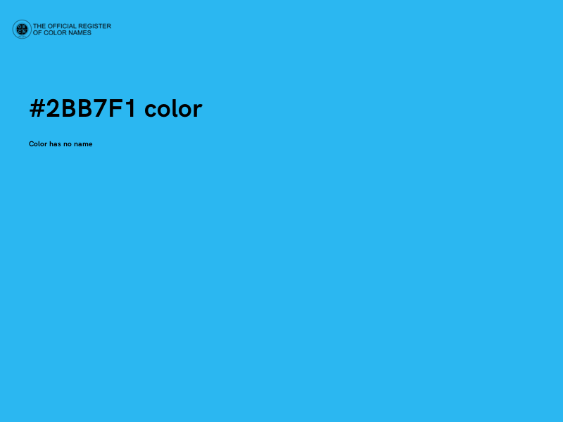 #2BB7F1 color image