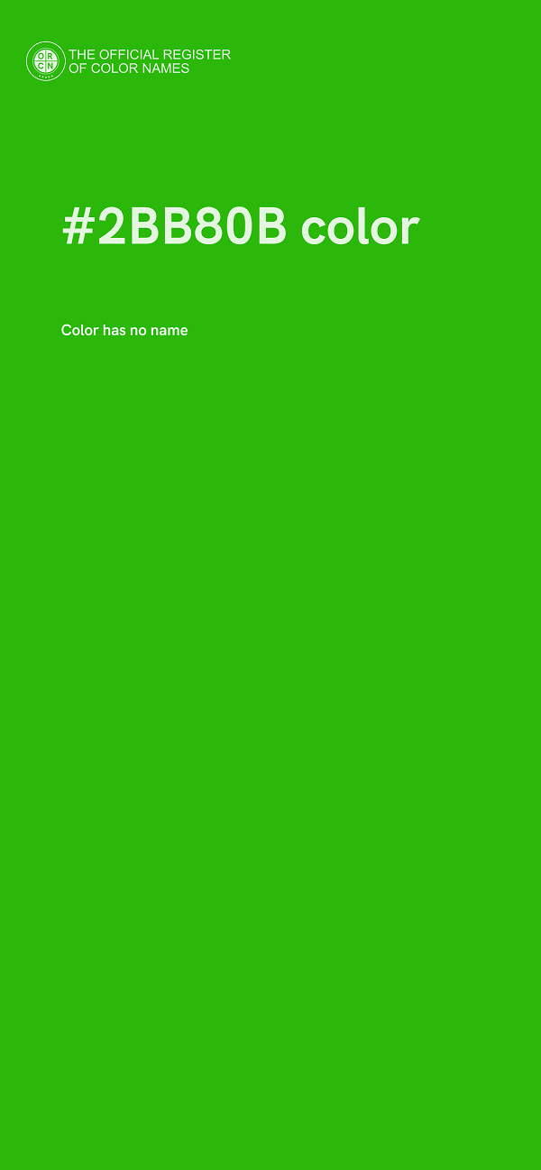 #2BB80B color image