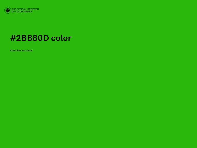 #2BB80D color image