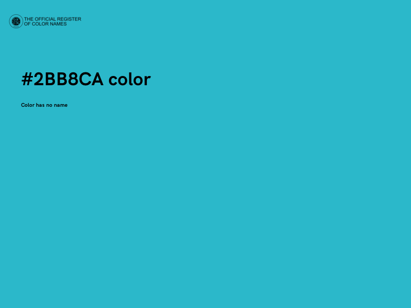 #2BB8CA color image