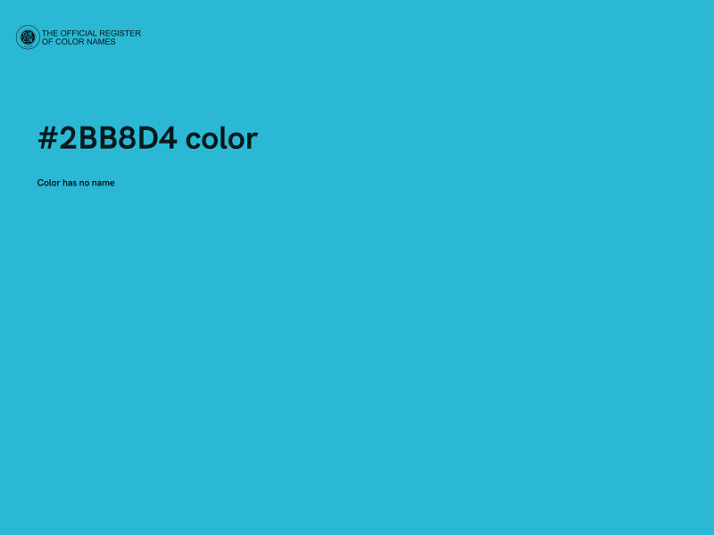 #2BB8D4 color image