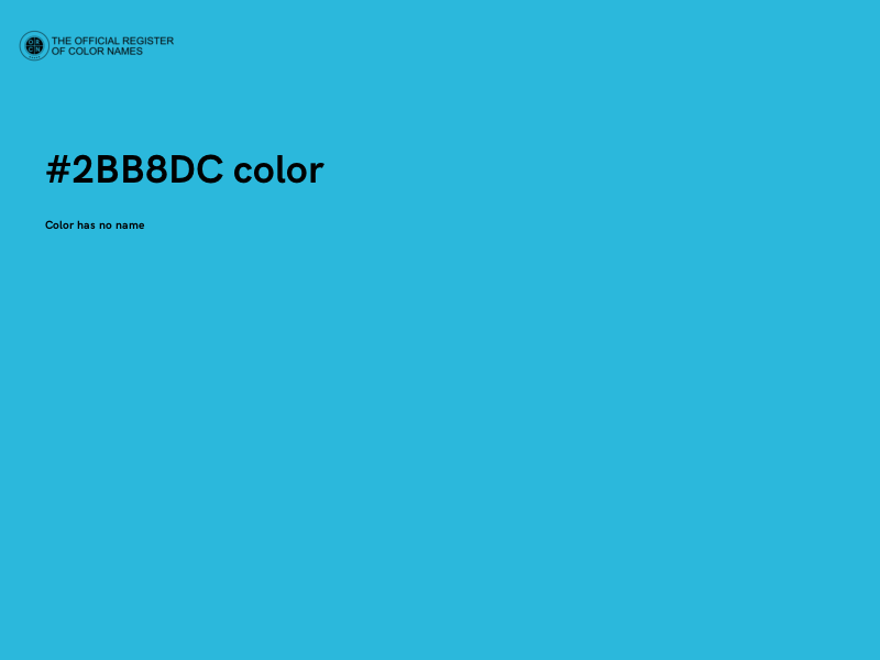 #2BB8DC color image
