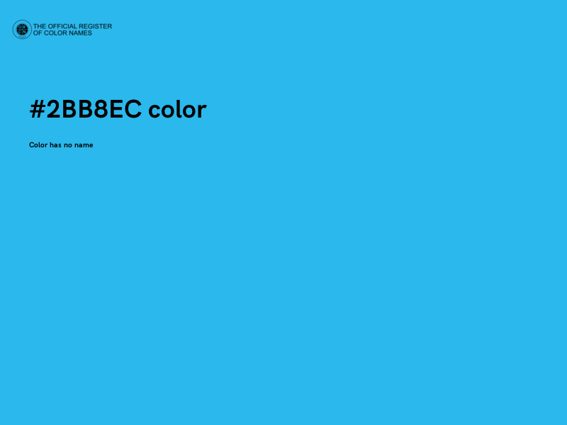 #2BB8EC color image
