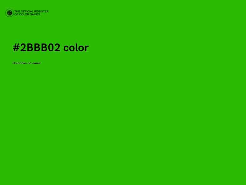 #2BBB02 color image
