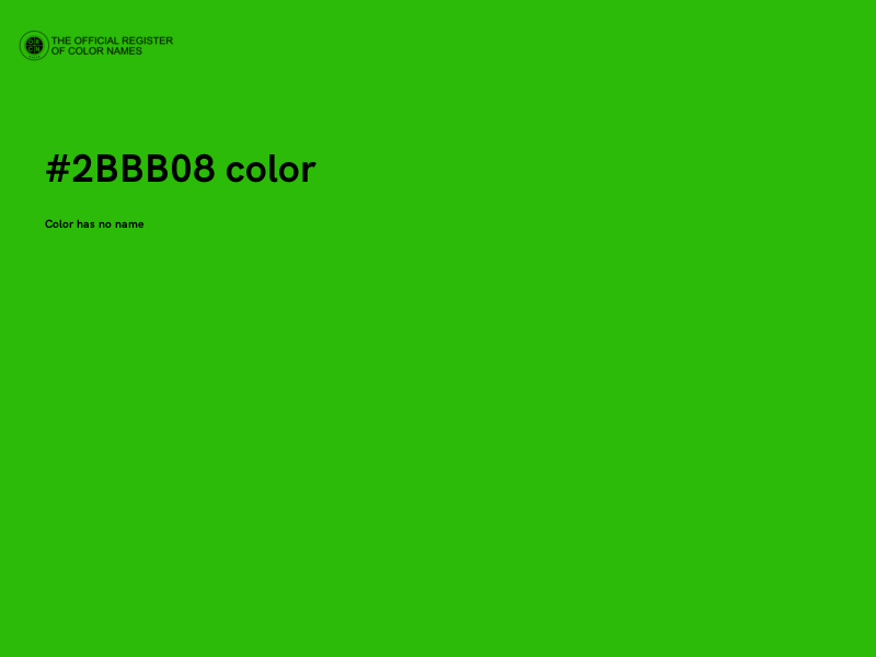 #2BBB08 color image