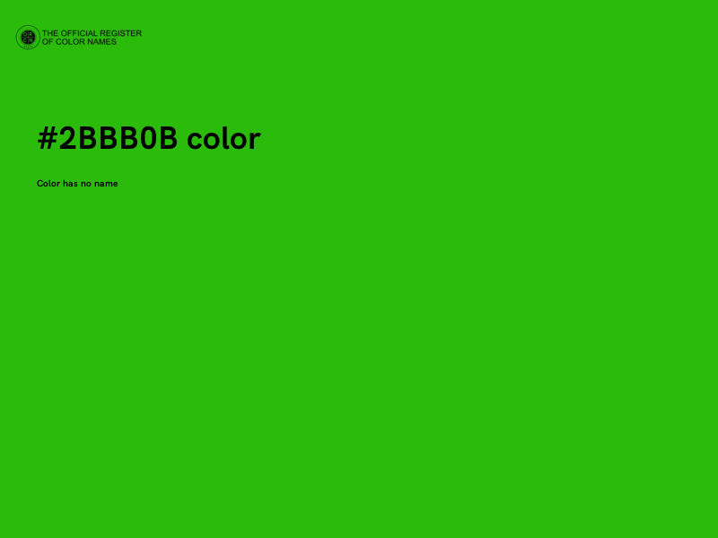 #2BBB0B color image
