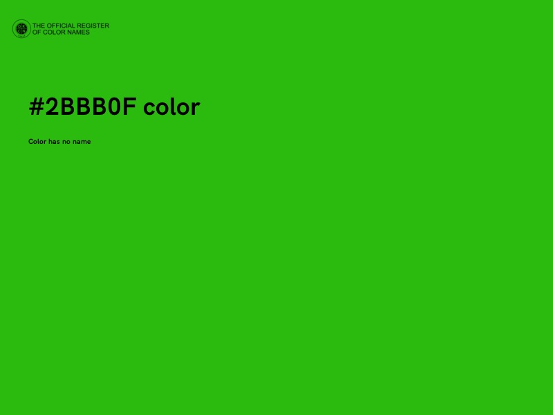 #2BBB0F color image