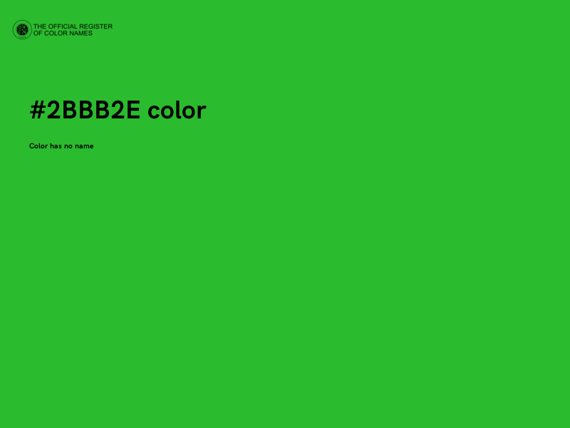 #2BBB2E color image