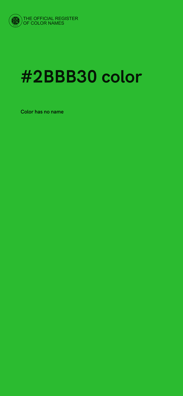 #2BBB30 color image