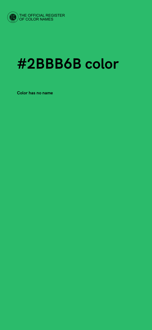 #2BBB6B color image