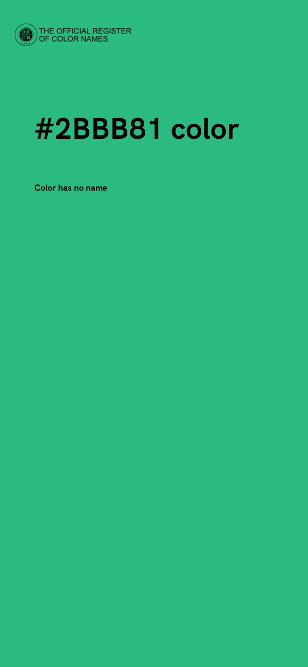 #2BBB81 color image