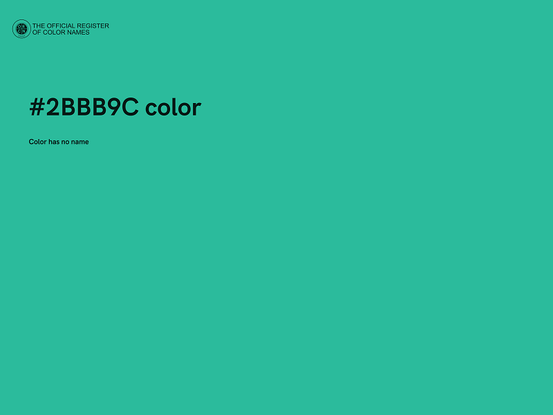 #2BBB9C color image