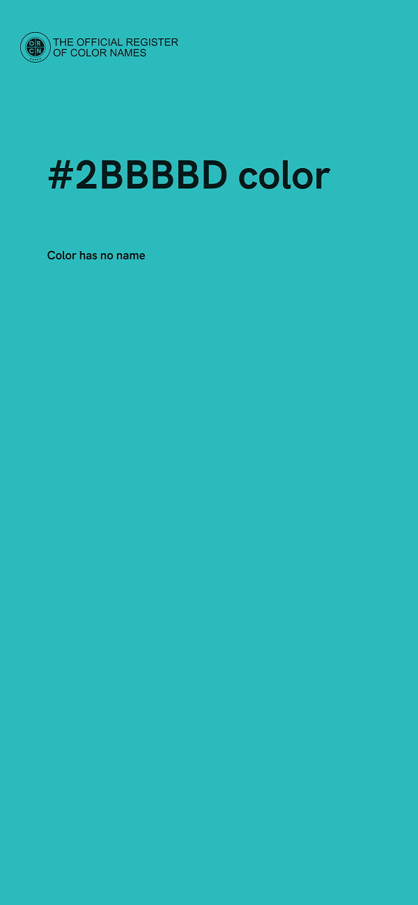 #2BBBBD color image