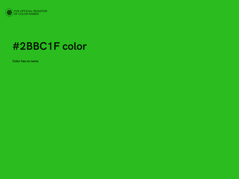 #2BBC1F color image