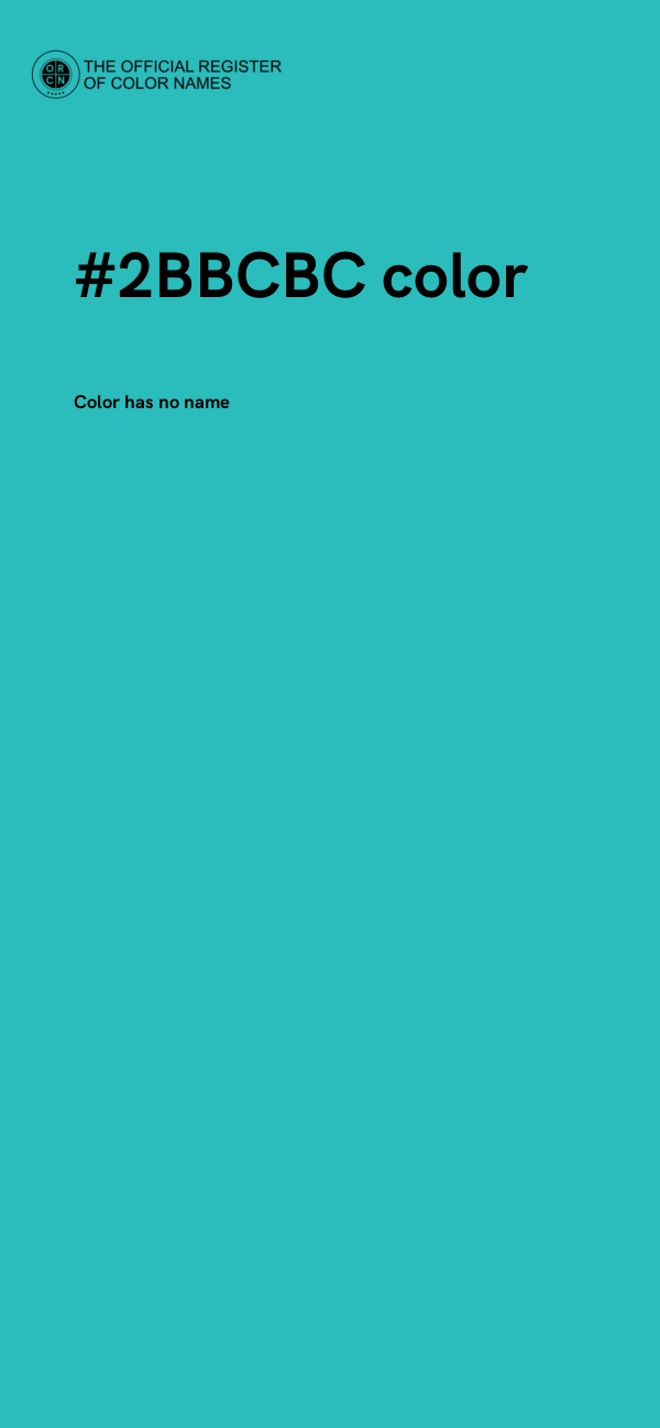 #2BBCBC color image