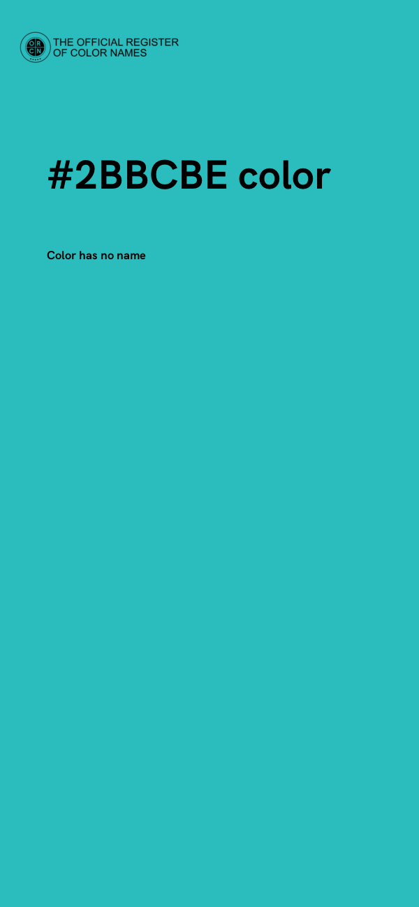 #2BBCBE color image
