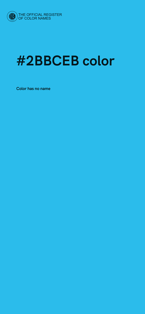 #2BBCEB color image