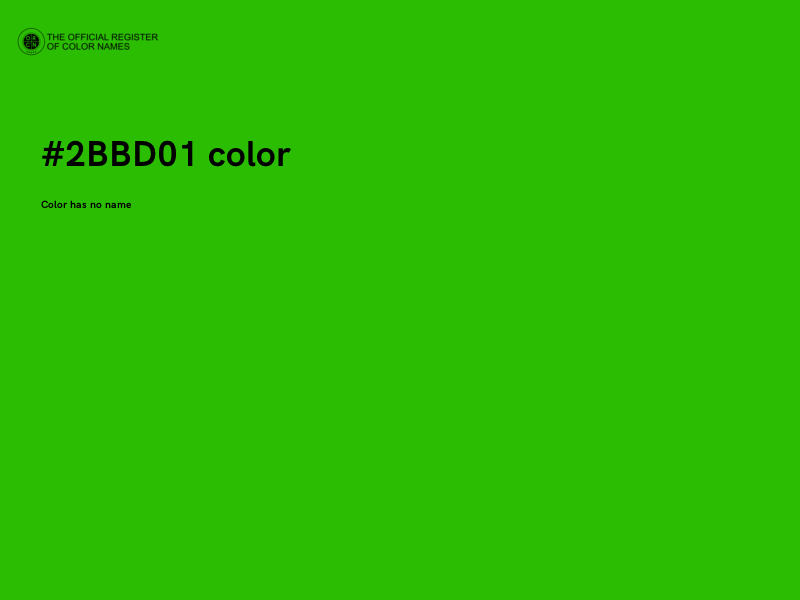 #2BBD01 color image