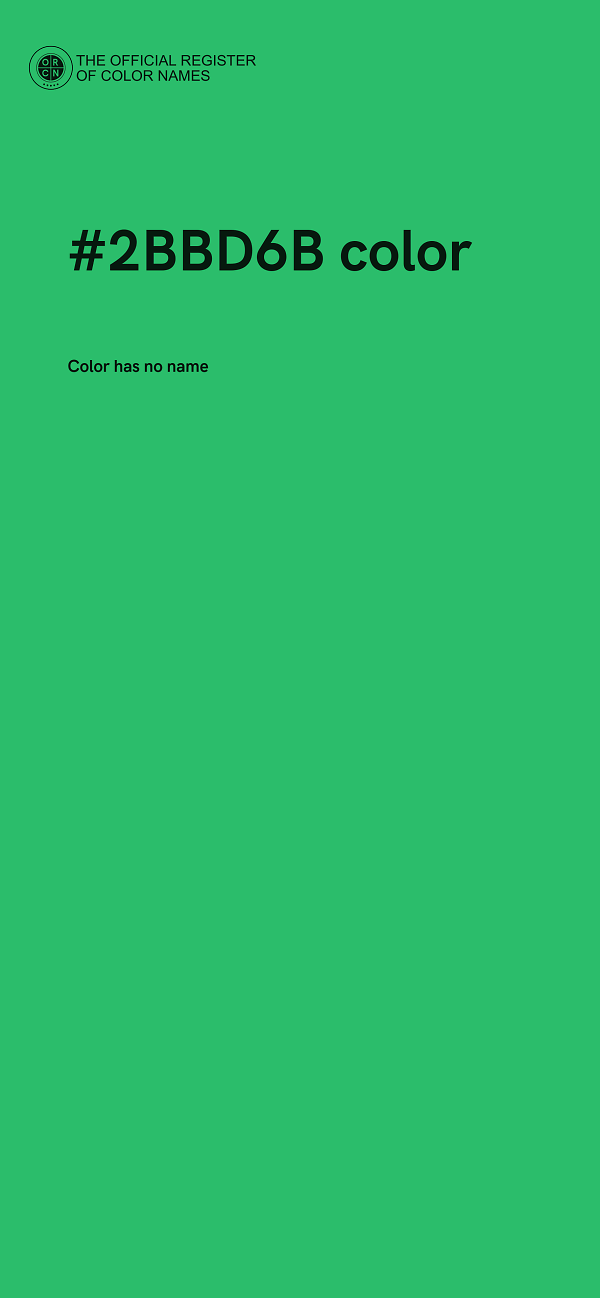 #2BBD6B color image
