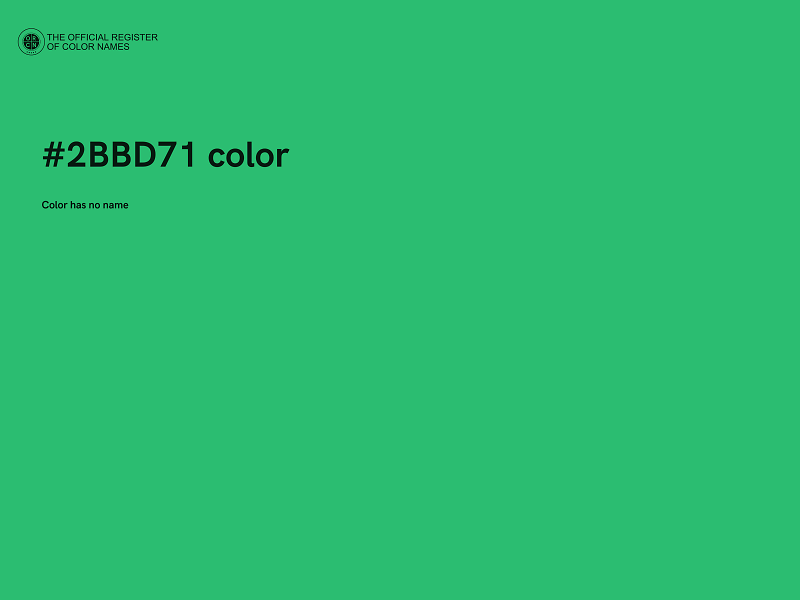 #2BBD71 color image