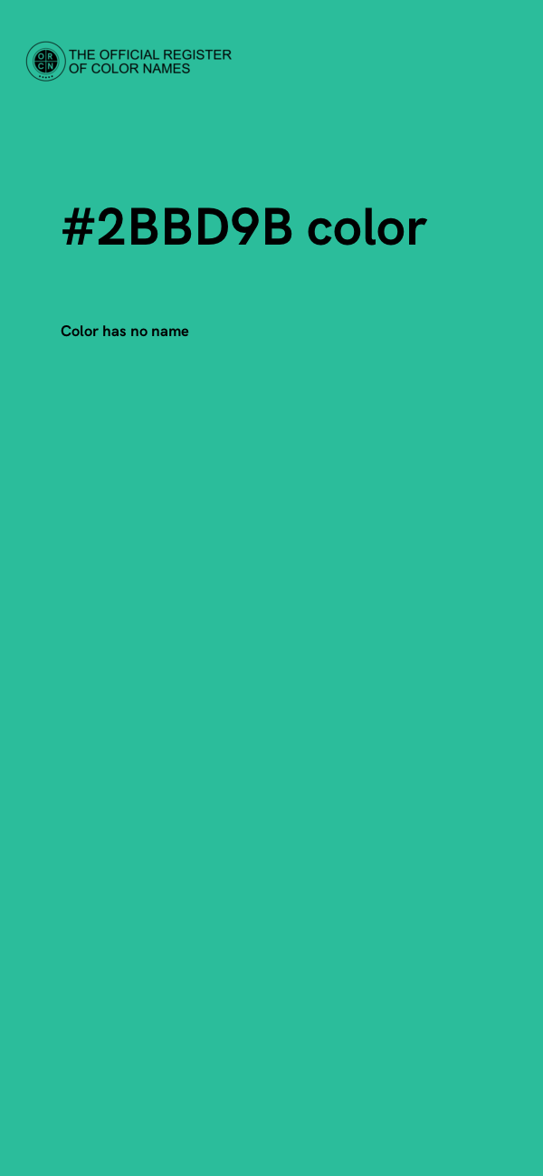 #2BBD9B color image
