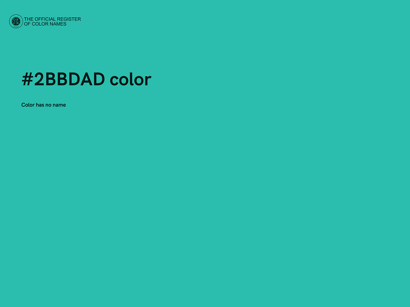 #2BBDAD color image