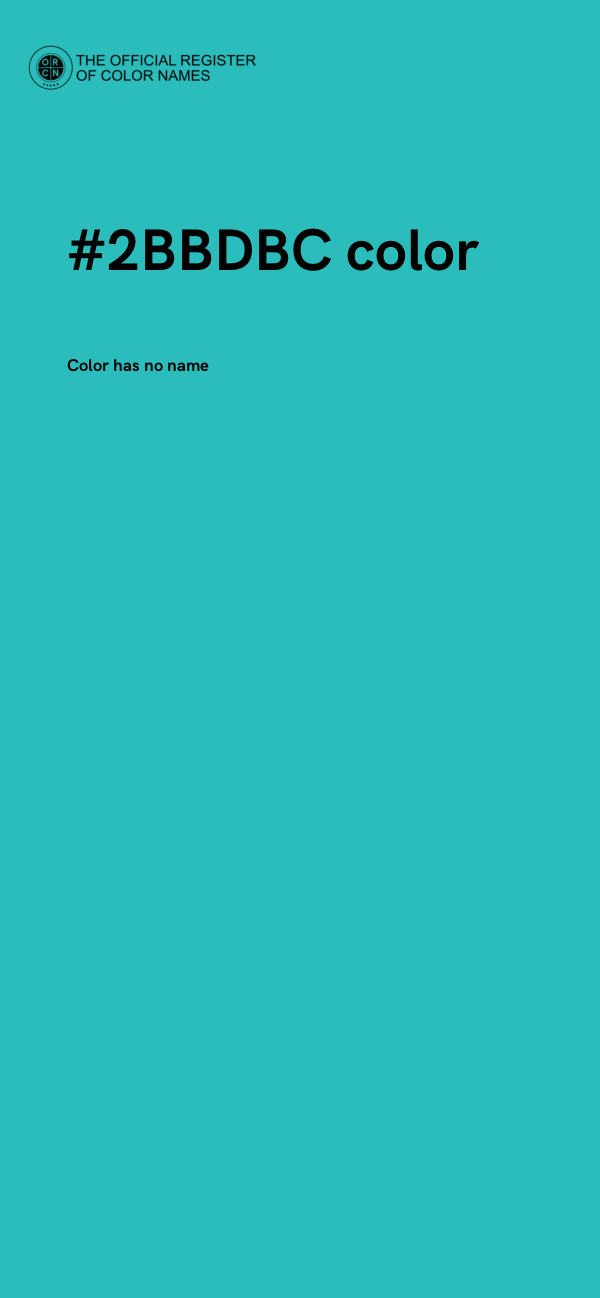 #2BBDBC color image