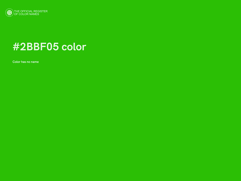 #2BBF05 color image