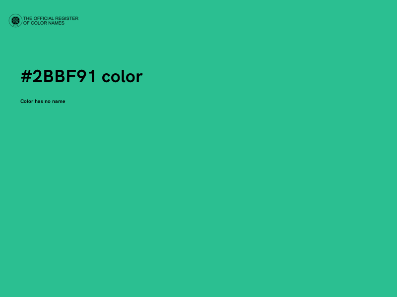 #2BBF91 color image