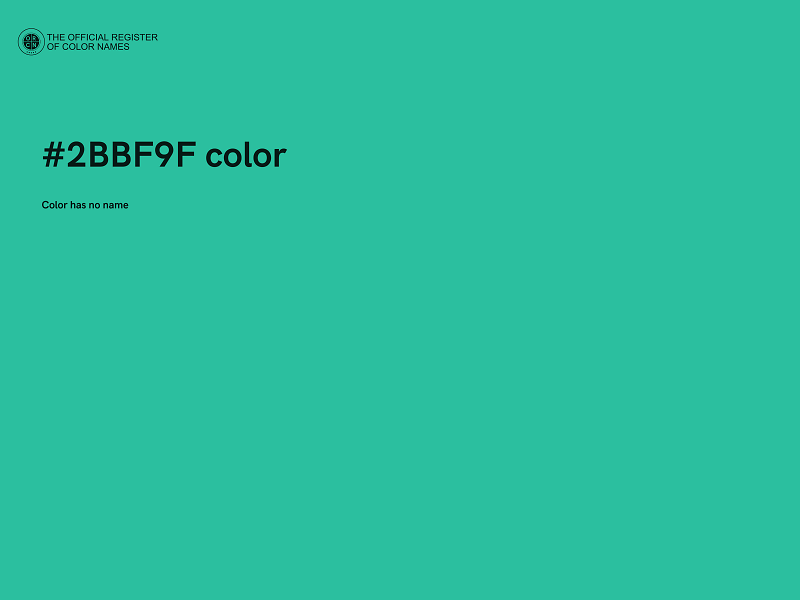 #2BBF9F color image