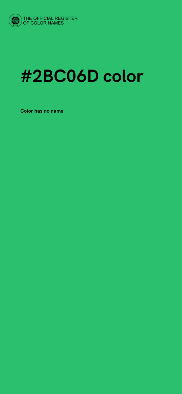 #2BC06D color image