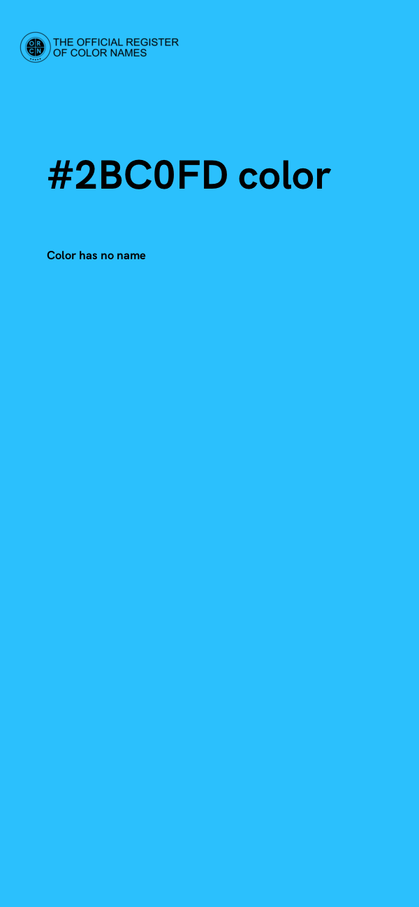 #2BC0FD color image