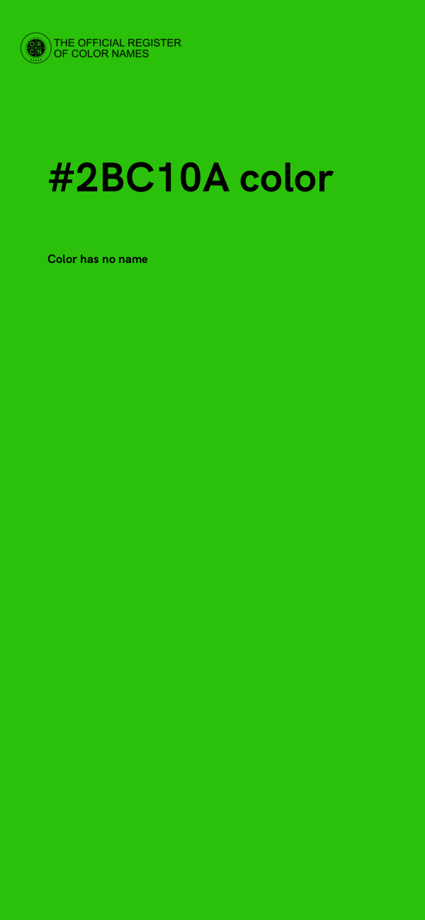 #2BC10A color image