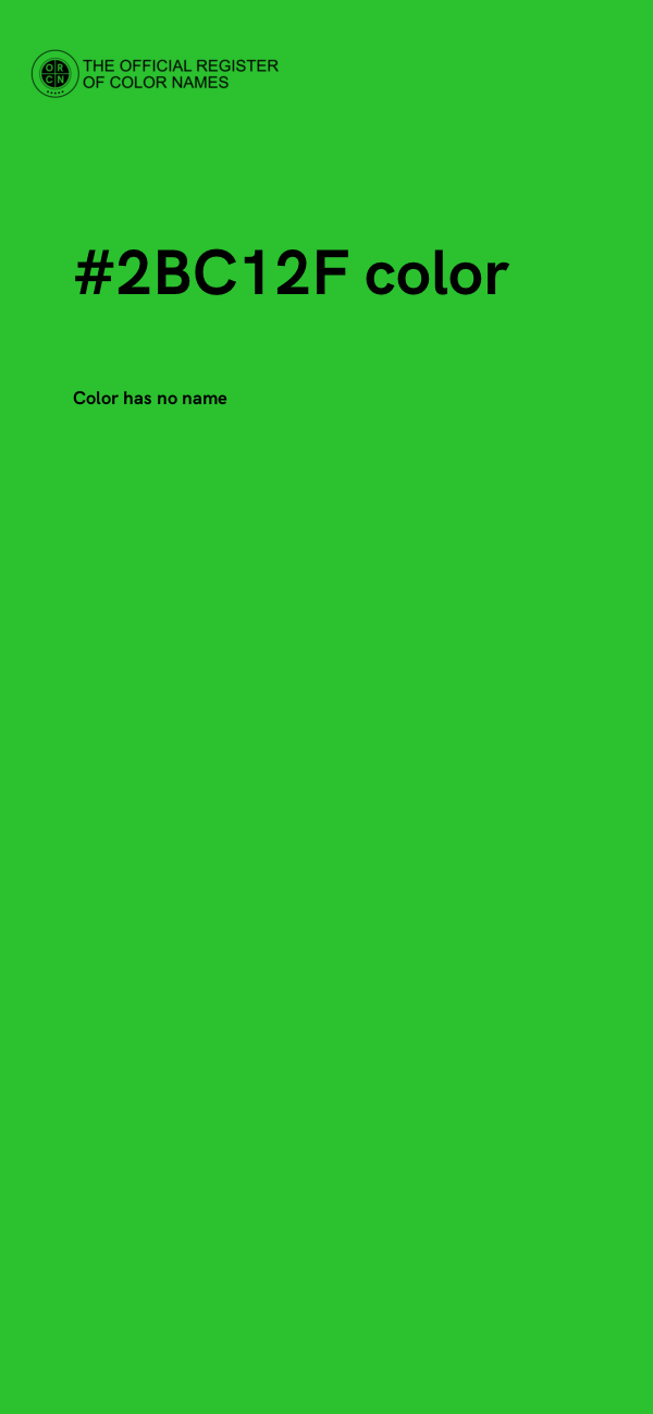 #2BC12F color image
