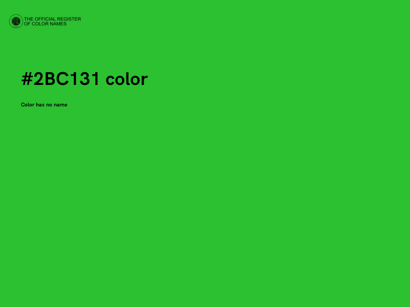 #2BC131 color image