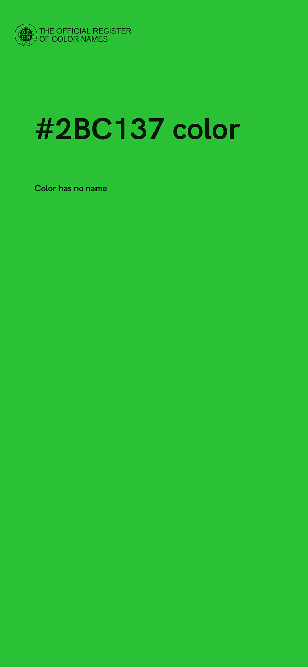 #2BC137 color image