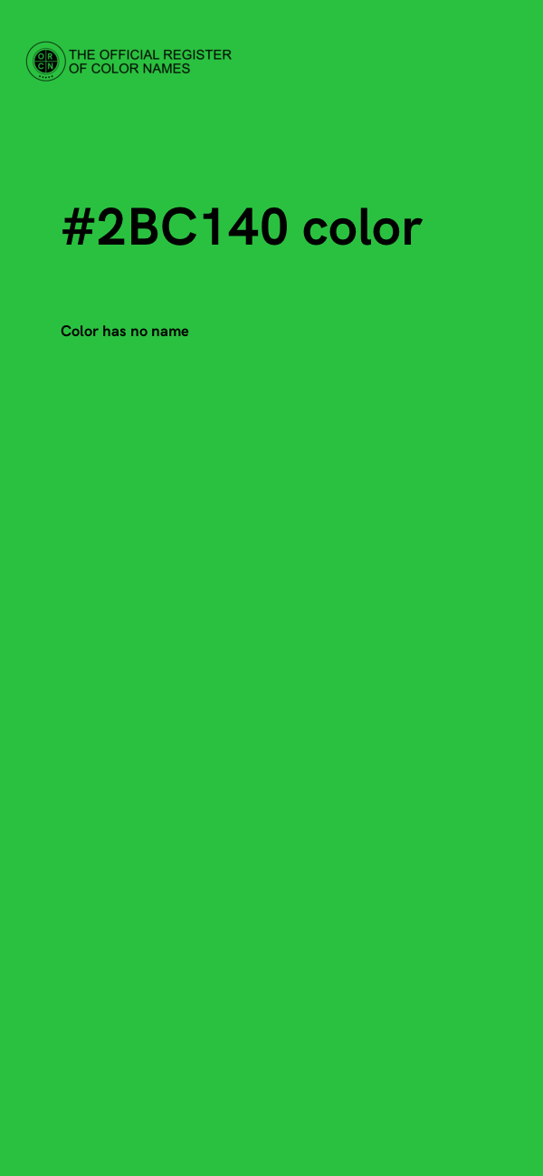 #2BC140 color image