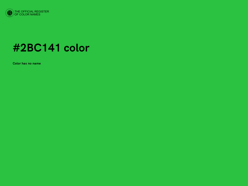 #2BC141 color image