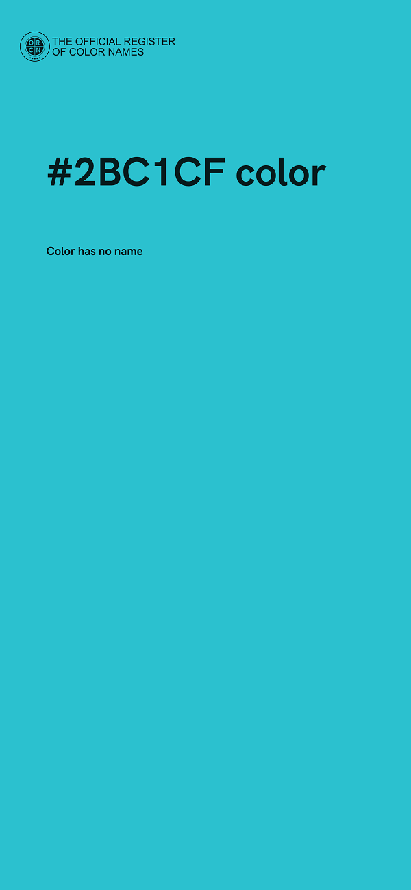#2BC1CF color image