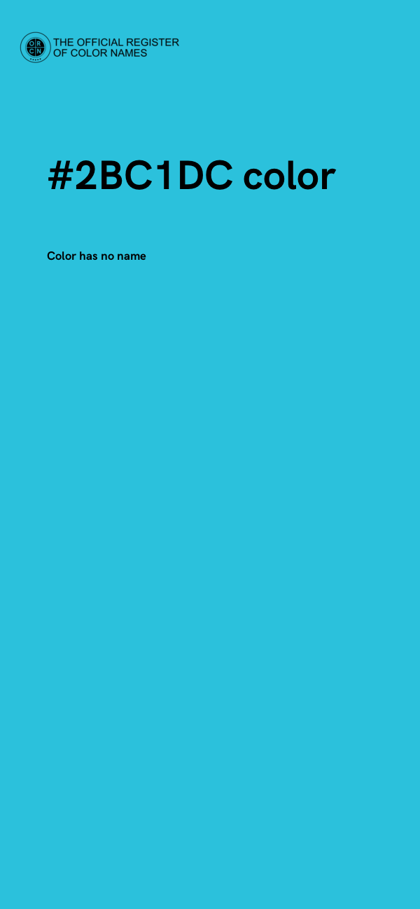 #2BC1DC color image