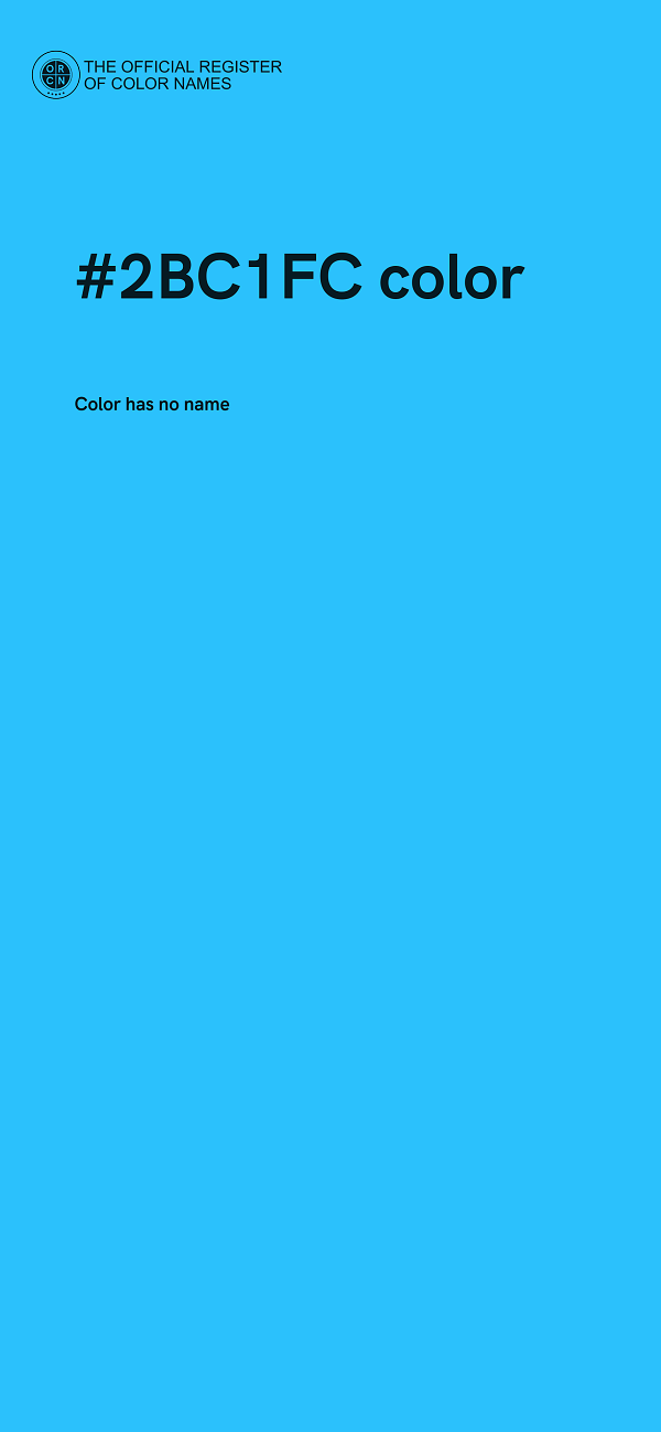 #2BC1FC color image
