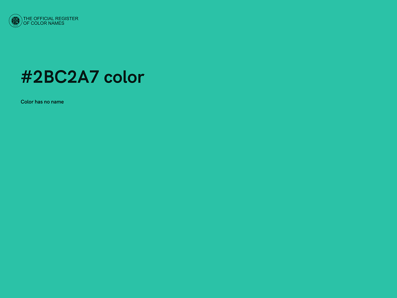 #2BC2A7 color image