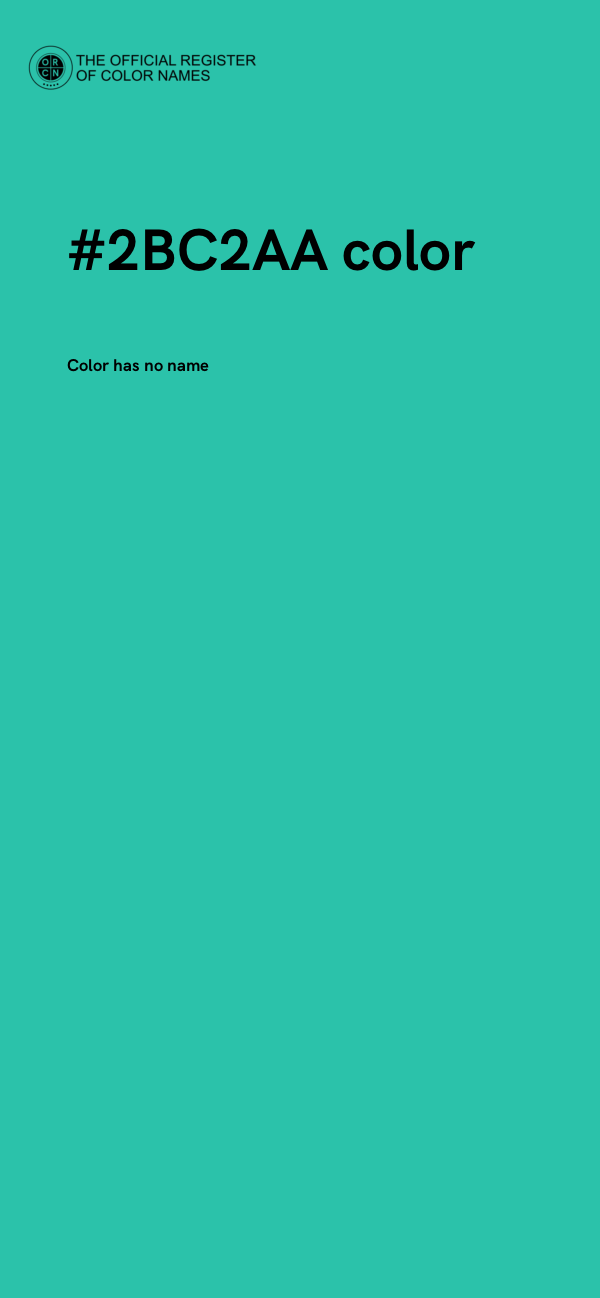 #2BC2AA color image