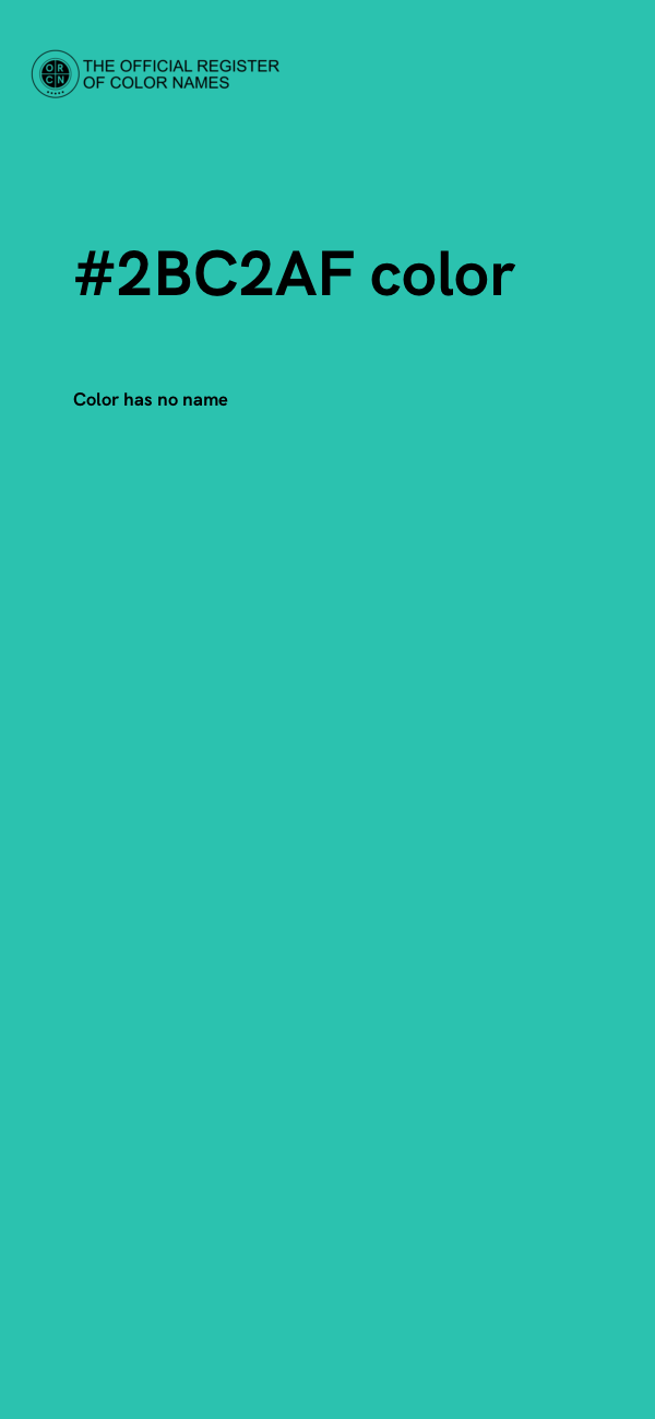 #2BC2AF color image
