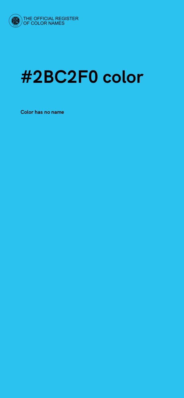 #2BC2F0 color image